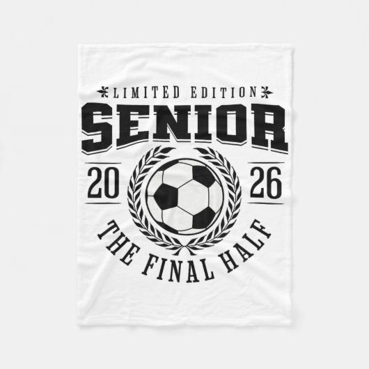 Senior Fußball 2026 Die letzte Halbzeit  Fleecedecke (Vorderseite)