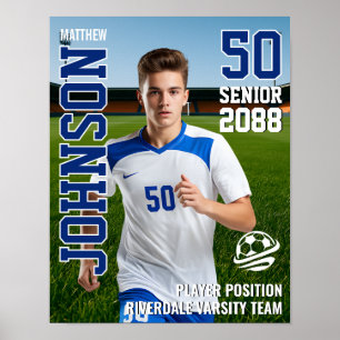 Senior Fußballspieler Teamfoto Benutzerdefinierte Poster