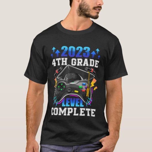 Senior Gamer 2023 4th Grade Level Complete 2023 Gr T-Shirt (Vorderseite)