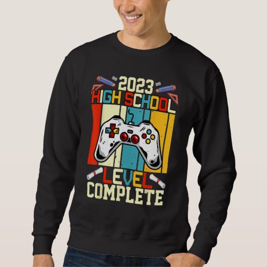 Senior Gamer 2023 High School Level Complete 2023  Sweatshirt (Vorderseite)