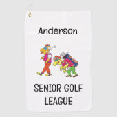 Senior Golf League Golf Handtuch (Vorderseite)
