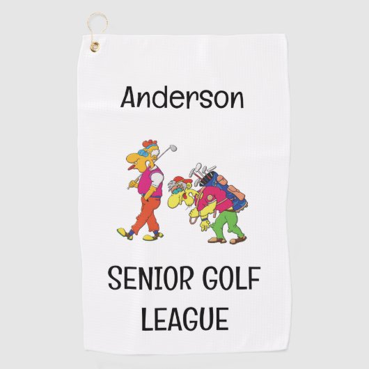 Senior Golf League Golf Handtuch (Vorderseite)