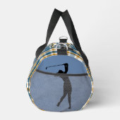 Senior Golfer "Blue Harvest" Kariert Duffle Bag (Rechts)