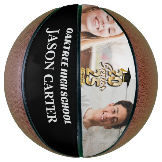 Senior Graduate Class of 2025 Abschluss Foto Basketball (Vertikal)