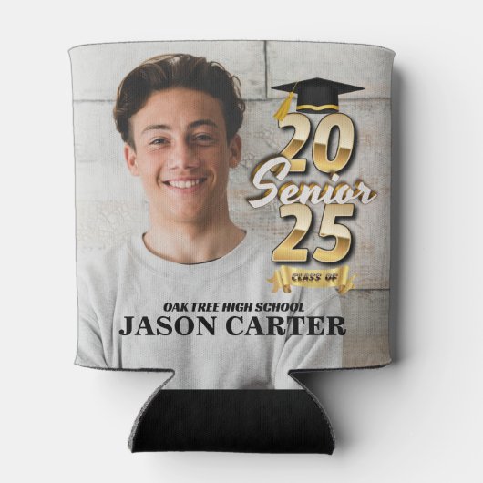 Senior Graduate Class of 2025 Abschluss Foto Dosenkühler (Rückseite)