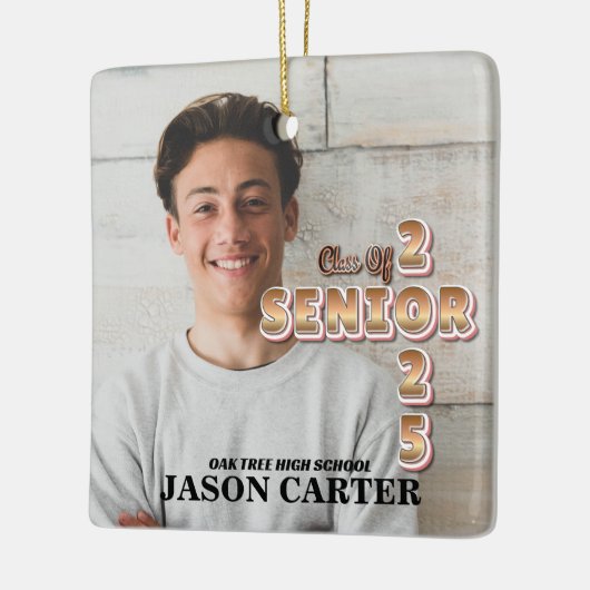 Senior Graduate Class of 2025 Abschluss Foto Keramikornament (Links)
