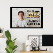 Senior Graduate Class of 2025 Abschluss Foto Poster (Heimbüro)