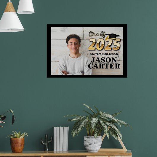 Senior Graduate Class of 2025 Abschluss Foto Poster (Wohnzimmer 1)