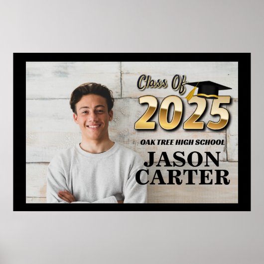 Senior Graduate Class of 2025 Abschluss Foto Poster (Vorne)