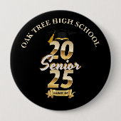 Senior Graduate Class of 2025 Graduation Party Button (Vorderseite)