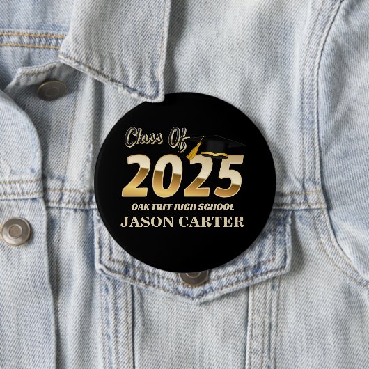 Senior Graduate Class of 2025 Graduation Party Button (Beispiel)