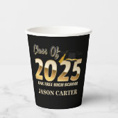 Senior Graduate Class of 2025 Graduation Party Pappbecher (Vorderseite)