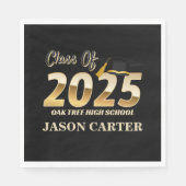 Senior Graduate Class of 2025 Graduation Party Serviette (Vorderseite)