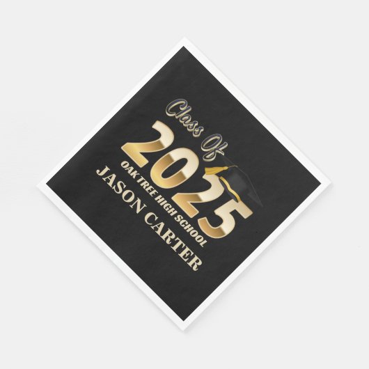 Senior Graduate Class of 2025 Graduation Party Serviette (Ecke)