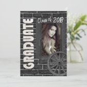 Senior 🎓 Graduate ⭐ ⭐ ⭐ ⭐ Einladung (Stehend Vorderseite)