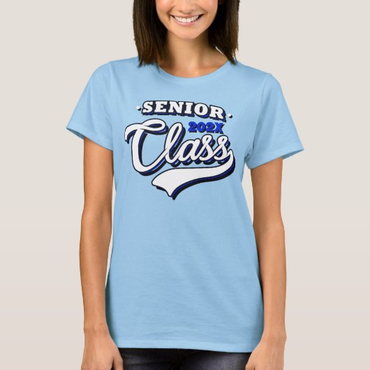 Senior Graduating class of , blue T-Shirt (Vorderseite)