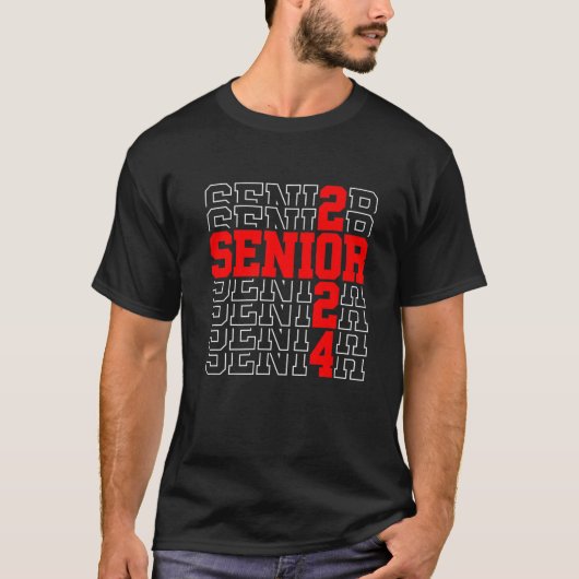 Senior Graduation Gift Boys Girls Class Of 2024 Se T-Shirt (Vorderseite)