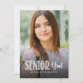 Senior Graduation Photo Party  Einladung (Vorderseite)