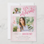 Senior Graduation Photo Party  Einladung (Rückseite)