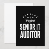 Senior IT Auditor Job Title Gift Dankeskarte (Vorne/Hinten)