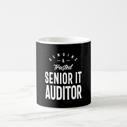 Senior IT Auditor Job Title Gift Kaffeetasse (Mittel)