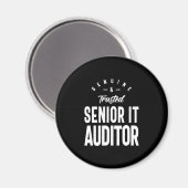 Senior IT Auditor Job Title Gift Magnet (Vorderseite/Rückseite)