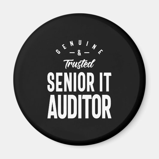 Senior IT Auditor Job Title Gift Magnet (Vorne)