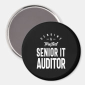 Senior IT Auditor Job Title Gift Magnet (Vorderseite/Rückseite)