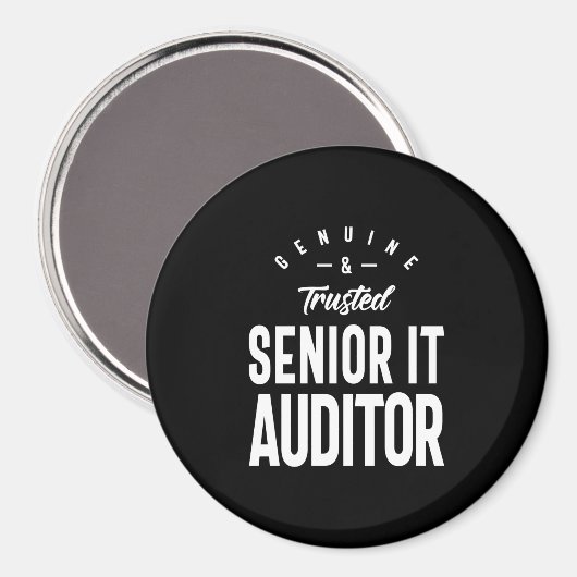 Senior IT Auditor Job Title Gift Magnet (Vorderseite/Rückseite)