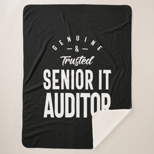 Senior IT Auditor Job Title Gift Sherpadecke (Vorderseite)