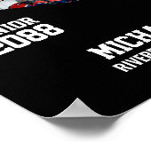 Senior Lacrosse Player Custom Photo Collage Poster (Ecke)