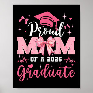 Senior Mama 2025 Abschluss Proud Mama Coquette Bow Poster