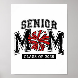 Senior Mama 2025 Cheer Mama Cl von 2025 Funny Grad Poster