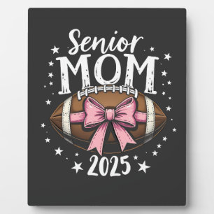 Senior Mama 2025 Class of Abschluss Football Fotoplatte