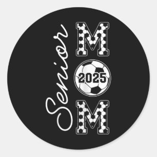 Senior Mama 2025 Soccer Mommy Cl von 2025 Abschlus Runder Aufkleber