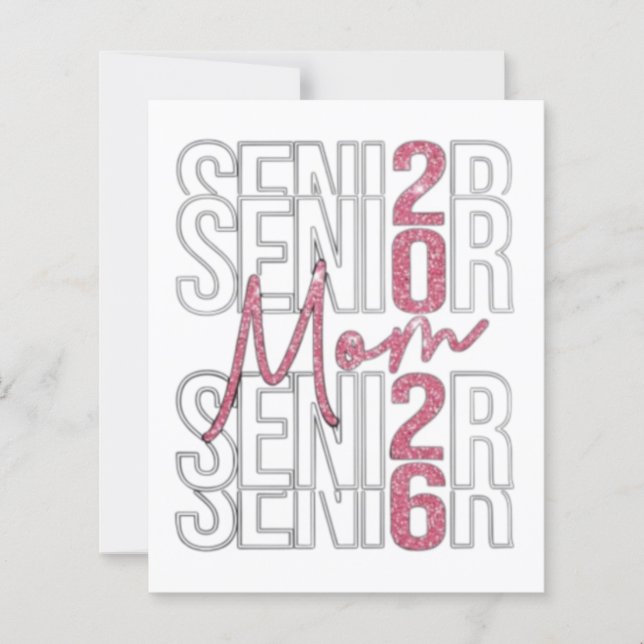 ✨ Senior Mama 2026 Glitzer Design (Vorderseite)