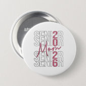✨ Senior Mama 2026 Glitzer Design Button (Vorne & Hinten)