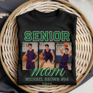 Senior-Mama-Basketball-Fotocollage mit individuell T-Shirt