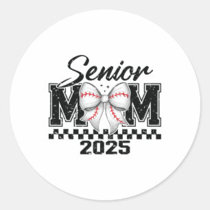 Senior Mama Bysebyll 2025 Cl von 2025 Abschluss - Runder Aufkleber