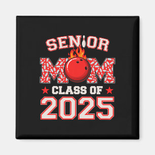 Senior Mama Cl von 2025 Bowling Abschluss Mama 202 Magnet