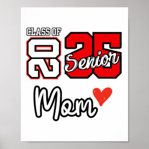 Senior Mama Cl von 2025 Proud Mama of Graduate Hea Poster