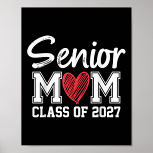 Senior Mama Cl von 2027 Abschluss Proud Mama von G Poster