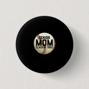 Senior Mama Class of 2022 Baseball Mama Button