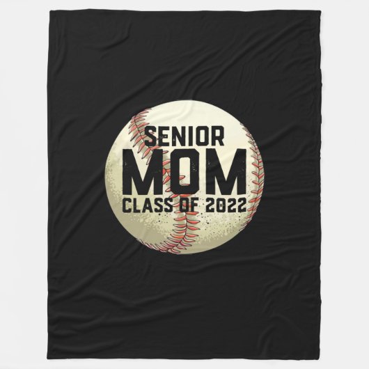 Senior Mama Class of 2022 Baseball Mama Fleecedecke (Vorderseite)
