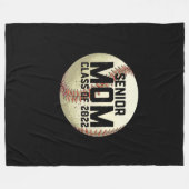 Senior Mama Class of 2022 Baseball Mama Fleecedecke (Vorderseite (Horizontal))