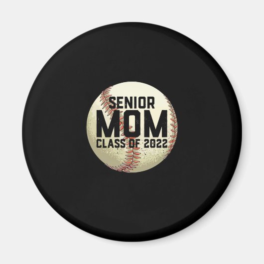 Senior Mama Class of 2022 Baseball Mama Magnet (Vorne)