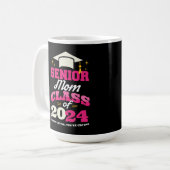 Senior Mama Class of 2024 Proud Mama Funny Kaffeetasse (Vorderseite Links)