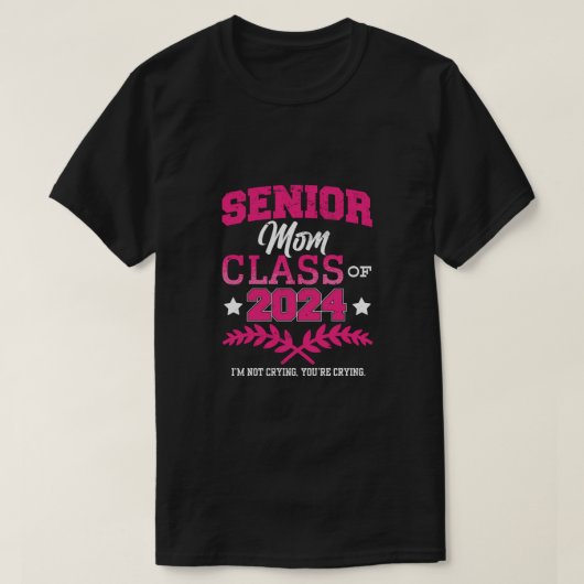 Senior Mama Class of 2024 Proud Mama Funny T-Shirt (Design vorne)