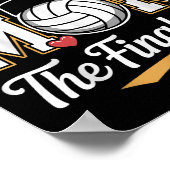 Senior Mama Class of 2026 Volleyball The Final Set Poster (Ecke)