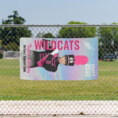 Senior Marching Band Trumpet Player Sports Photo Banner (Insitu)